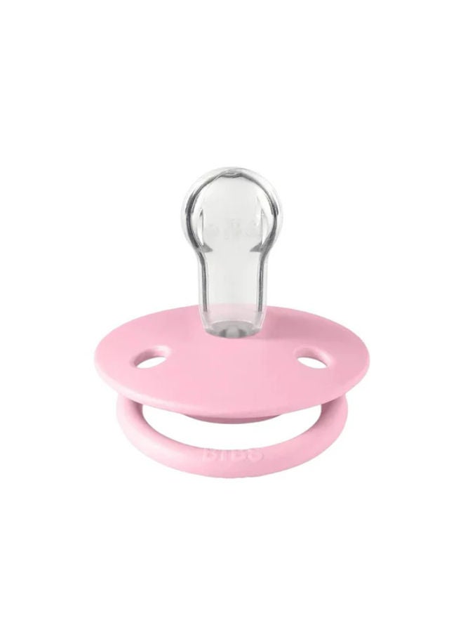 BIBS Pacifier De Lux 2 PACK Silicone Onesize Ivory/Baby Pink - Image 3